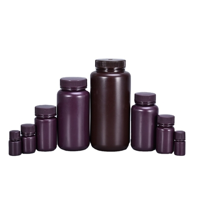acheter Logo personnalisé 250 ml bouteille en plastique à bouche large réactif clair bouchon à vis pour la médecine fabrication en ligne