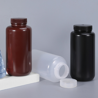 acheter Bouteille cylindrique transparente en plastique PP/HDPE de 1000 ml avec couvercle imperméable et réutilisable fabrication en ligne