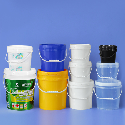 acheter 1L-50L épaississement PP bouteille ronde de peinture en plastique bouteille de gel de pin avec couvercle pour la peinture fabrication en ligne