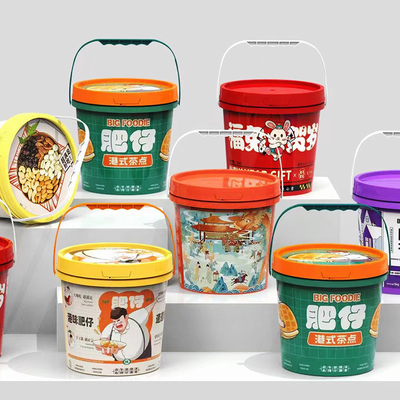 acheter Logo personnalisé IML Bouteille d'emballage alimentaire pour les sauces au beurre de cacahuète et les bonbons de coton fabrication en ligne