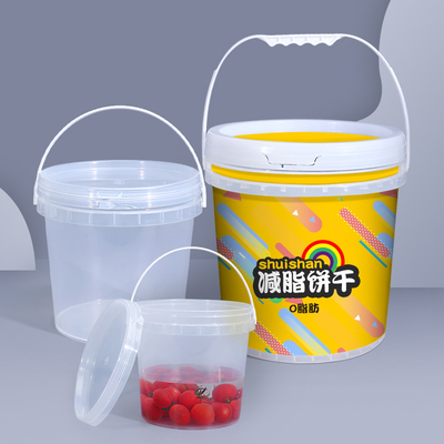 acheter Certifié ISO9001SGS 1L Bucket en plastique transparent pour emballage de yogourt transfert de chaleur imprimé fabrication en ligne