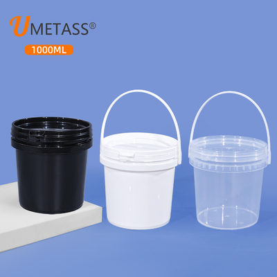 acheter PP de qualité alimentaire 1L Bouteille ronde en plastique pour crème glacée Chocolat Noix de popcorn Emballage fabrication en ligne