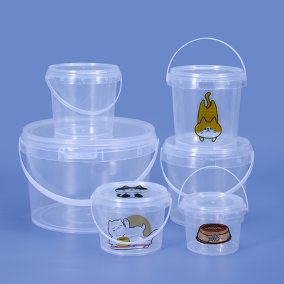 acheter Seau en plastique rond 500 ml pour le stockage de biscuits à base de popcorn fabrication en ligne