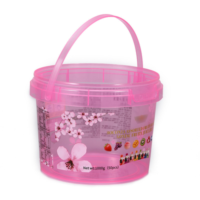 acheter Un seau de biscuits en popcorn en plastique avec une capacité personnalisée et un logo personnalisé fabrication en ligne