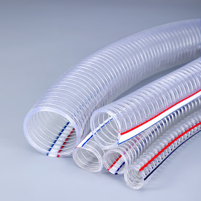acheter Suction d'eau tuyau renforcé de fil d'acier en PVC avec différentes spécifications longueur 100m fabrication en ligne