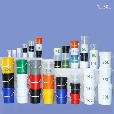 acheter Bouteille de peinture en plastique de 5 gallons bouteilles de peinture en plastique avec couvercle manœuvre de fût d'eau fabrication en ligne