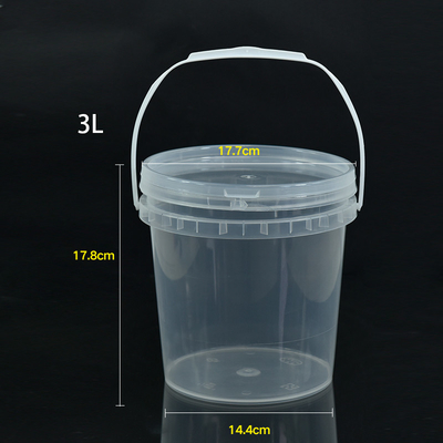 acheter Contenant de seau de traite en plastique PP transparent pour poulet frit et maïs soufflé fabrication en ligne