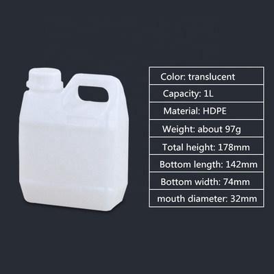 acheter Bouteille personnalisée de qualité alimentaire 1L 5 litres de plastique Jerry Can pour les produits chimiques fabrication en ligne