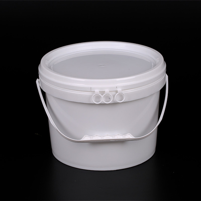 acheter Matériau PP de qualité alimentaire 6L récipient en plastique rond pour emballage de peinture liquide à l'eau fabrication en ligne