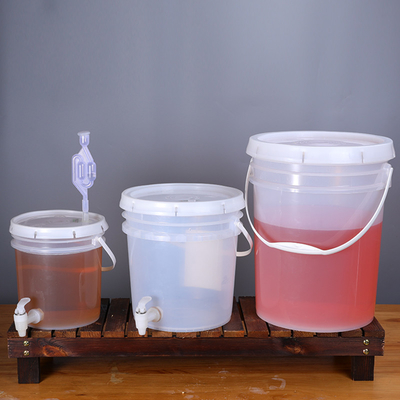 acheter Equipement de brasserie écologique d'une capacité de 5 litres Barils de vin en plastique Enzyme Bucket Beer Barrel With Tap fabrication en ligne