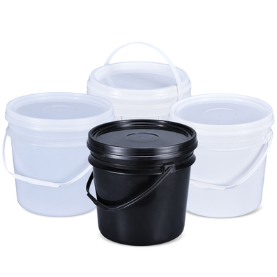 acheter Emballage alimentaire Cuve de peinture en plastique 4L avec couvercle et poignée Logo du client acceptable fabrication en ligne