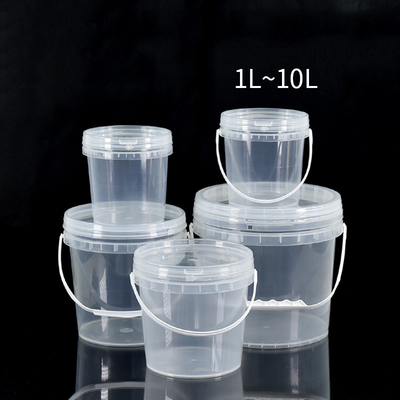 acheter 1L-10L Ronde sur mesure imprimé bonbons biscuits Bouteille en plastique transparent avec échantillon de couvercle anti-fuite fabrication en ligne