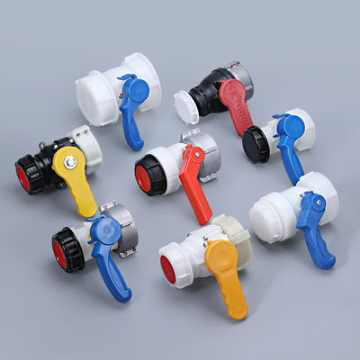 acheter Adaptateur de réservoir de vidange d'eau pour réservoir IBC avec soupape à bille en PP à fil grossier DN40 DN50 DN60 fabrication en ligne