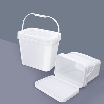 acheter Container de stockage de seau en plastique rectangulaire fourni avec poignée de couvercle fabrication en ligne