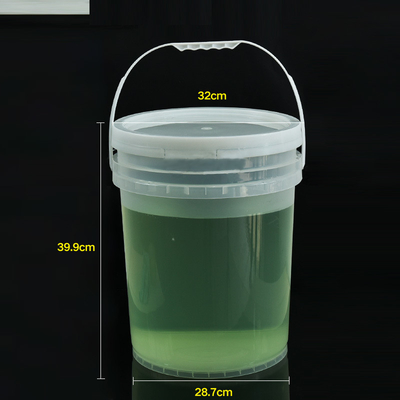 acheter 20L de bouteille en plastique transparent avec couvercle à vis de peinture solution de stockage d'huile et d'eau fabrication en ligne