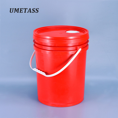 acheter Un seau en plastique rond transparent de 5 gallons avec couvercle et poignée en 100% de matériau fabrication en ligne