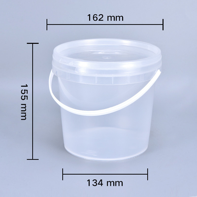 acheter Seau en plastique de 2L avec couvercle pour le fromage et la crème stockage de qualité alimentaire Logo personnalisé fabrication en ligne