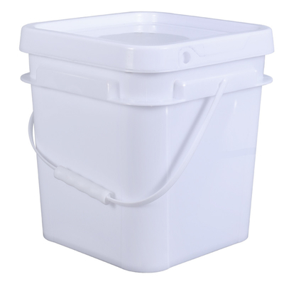 acheter Le lait carré rectangle personnaliser lourdes charges Snacks alimentaires Seau en plastique avec poignée et couvercle de pâte fabrication en ligne