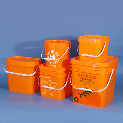 acheter Emballage alimentaire collations Barils en plastique carré en PP avec 5L 10L 13L 16L 25L de capacité fabrication en ligne