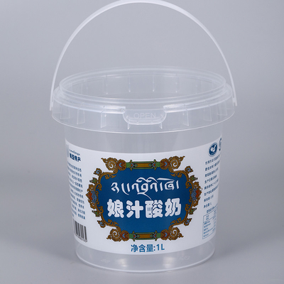 acheter Logo personnalisé IML Boîte d'emballage en plastique pour crème glacée au fromage avec certificat ISO9001SGS fabrication en ligne