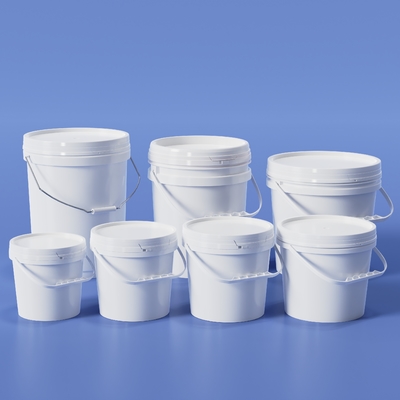 acheter 3L de stockage des aliments PP Seau facile à tirer Des seaux en plastique Blanc Noir Bleu fabrication en ligne