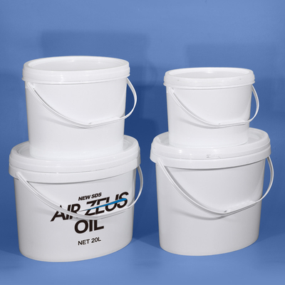 acheter Bouteilles de popcorn ovale ronde en plastique en vrac 16L Noir Blanc fabrication en ligne