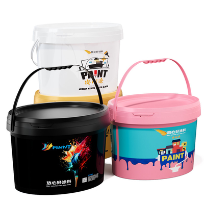 acheter Cuve de peinture ovale blanche avec poignée et couvercle pour l'impression fabrication en ligne