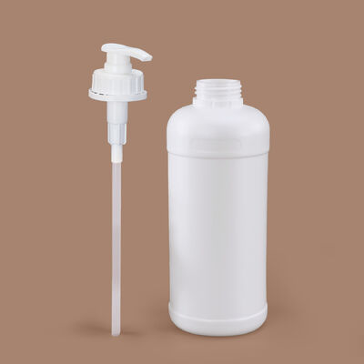 acheter Bouteille de pompe en plastique de 1L Bouteille HDPE pour shampooing Emballage avec pulvérisateur de pompe pour liquide fabrication en ligne