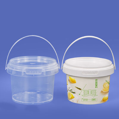 acheter Bouteille en plastique de 300 ml de taille réduite, transparente, ronde, de qualité alimentaire, bouteille scellée pour les bonbons à base de popcorn, stockage des biscuits avec poignée de couvercle fabrication en ligne
