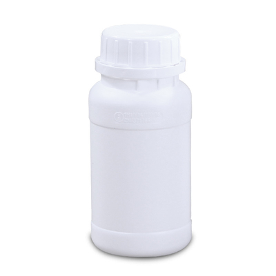 250 ml bouteilles en plastique fluoré HDPE biodégradables blanches pour les pilules de pharmacie