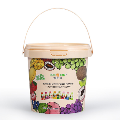 Contenant IML à chaîne froide ronde personnalisée de 300 ml à 5 L pour la propagation de chocolat et les sauces alimentaires
