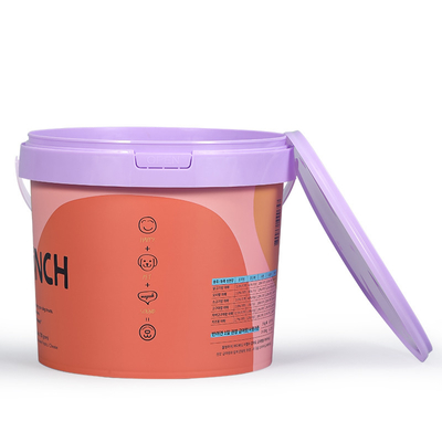 Contenant IML de capacité personnalisée de 300 ml à 5 litres pour emballage de beurre de cacahuète bien scellé