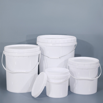 Emballage Général 5L Contenant de stockage en PP de qualité alimentaire Seau en plastique avec poignée de couvercle à vis