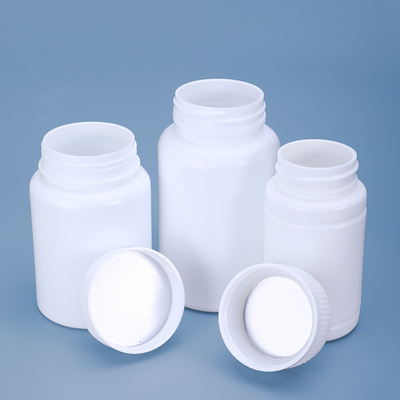 Bouteille en plastique vide en PE de 40 ml avec étanchéité en papier d'aluminium pour emballage alimentaire transparent