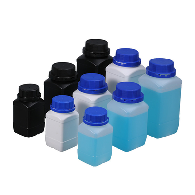 Bouteille carrée en HDPE de qualité alimentaire de 1000 ml pour le classement en laboratoire et l'emballage personnalisé