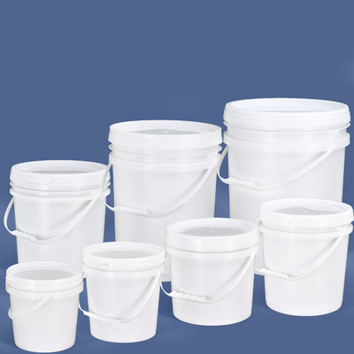 Seau en plastique transparent rond sur mesure pour les glaces, les bonbons, le yogourt et la sauce au chocolat
