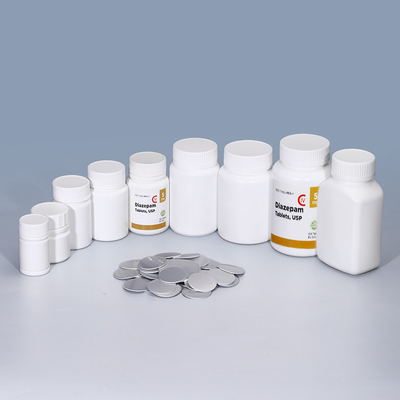 Logo du client acceptable Bouteilles blanches vides en plastique de 200 ml pour capsules médicinales