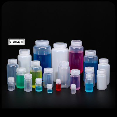 Bouteille de petit réactif biologique en plastique de laboratoire en PP transparente