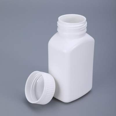Boîte carrée de 170 ml pour pilules médicales Matériau HDPE Épaisseur d'écran plastique