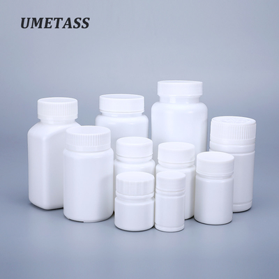 Bouteille en plastique blanc en HDPE UMETASS de capacité 20ML-200ML pour le stockage des pilules