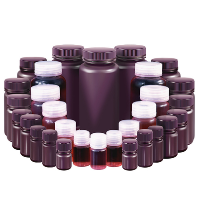 Bouteilles de médicaments en plastique blanches et translucides stockage vide pour les capsules et liquides de pharmacie