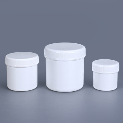 Logo personnalisé 1L Blanc large bouche haute boîte en plastique pour le stockage des aliments en poudre de protéines