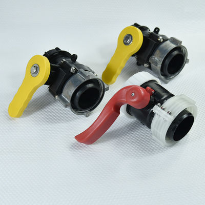 Taille 1 soupapes papillons DN40 pour IBC 1000 réservoir montage DN40 DN50 DN80 boule de commande