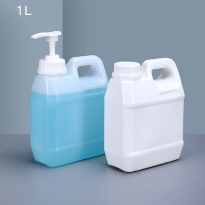Carré transparente 1L HDPE Jerry Can Barrel évier en plastique gallon pour dans transparente
