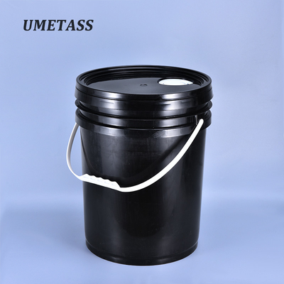 Seau en plastique à haute température de couleur personnalisée avec poignées pour conteneur de stockage de liquide