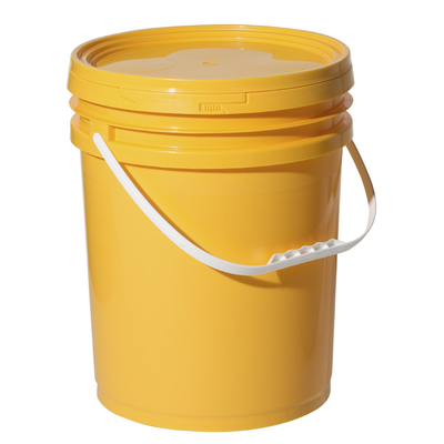 Seau en plastique recyclé transparent de 15L bien scellé avec couvercle étanche pour le stockage de la peinture