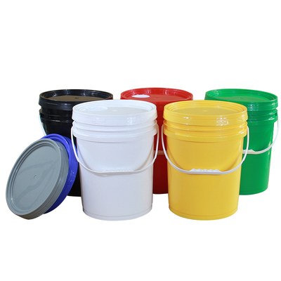 5 gallons bouteille ronde en plastique avec couvercle pour colle Images contenant du matériel plastique
