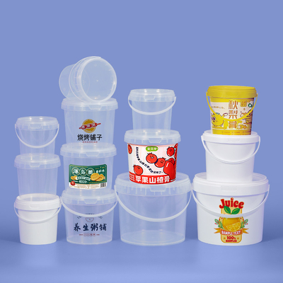Garde de 300 ml de bouteille en plastique sans danger pour les aliments avec couvercle pour le chocolat
