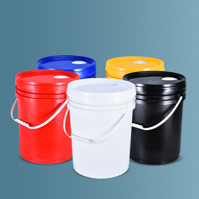 Logo personnalisé 5 gallons bouteille en plastique de seau de fût pour l'industrie de la peinture de conteneur d'emballage