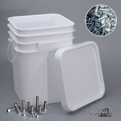 Bouteille en plastique rectangulaire carré de 5L 9L 12L 18L 20L pour les accessoires matériels